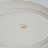 oval dish Digoin Sarreguemines model Agreste, 1960