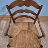 Fauteuil assise paille