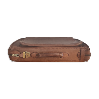 Vintage leather suitcase