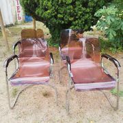 70s Space Age plexiglass chairs
