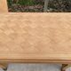 Art Deco extendable dining table renovated in raw oak and marquetry 220