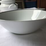 Bavaria salad bowl with hand-painted silver border