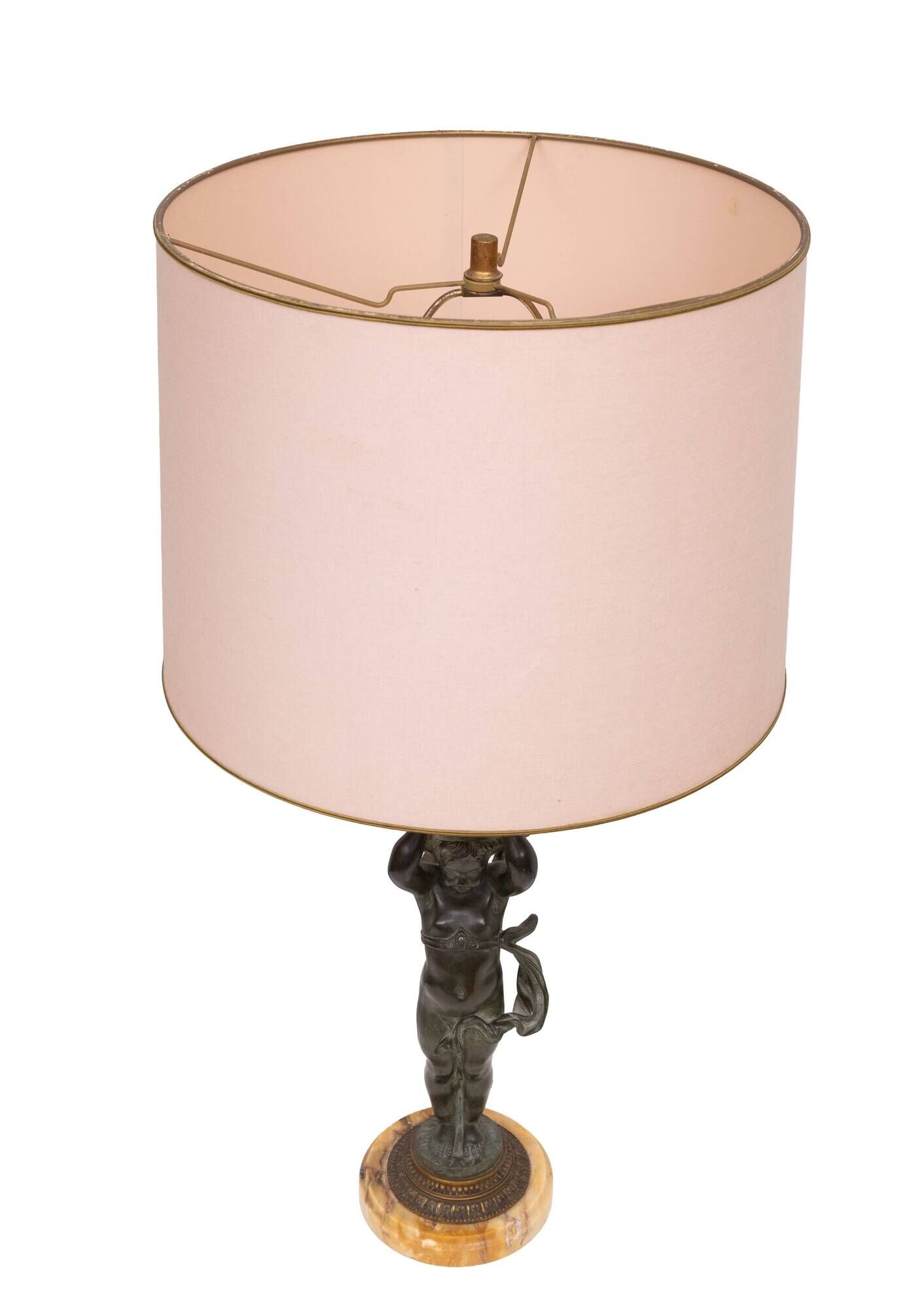 Stunning Empire Bronze Cherub Table lamp 1890s France