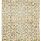 Oriental handmade rustic 1970s beige carpet 161 cm x 267 cm