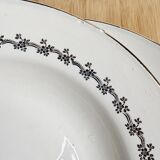 8 Digoin Sarreguemines plates