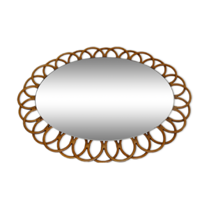 Miroir en rotin elisa 73x56 cm