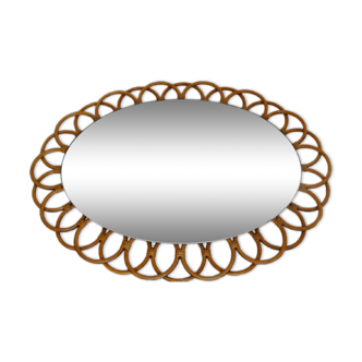 Large rattan mirror Elisa 73x56 cm