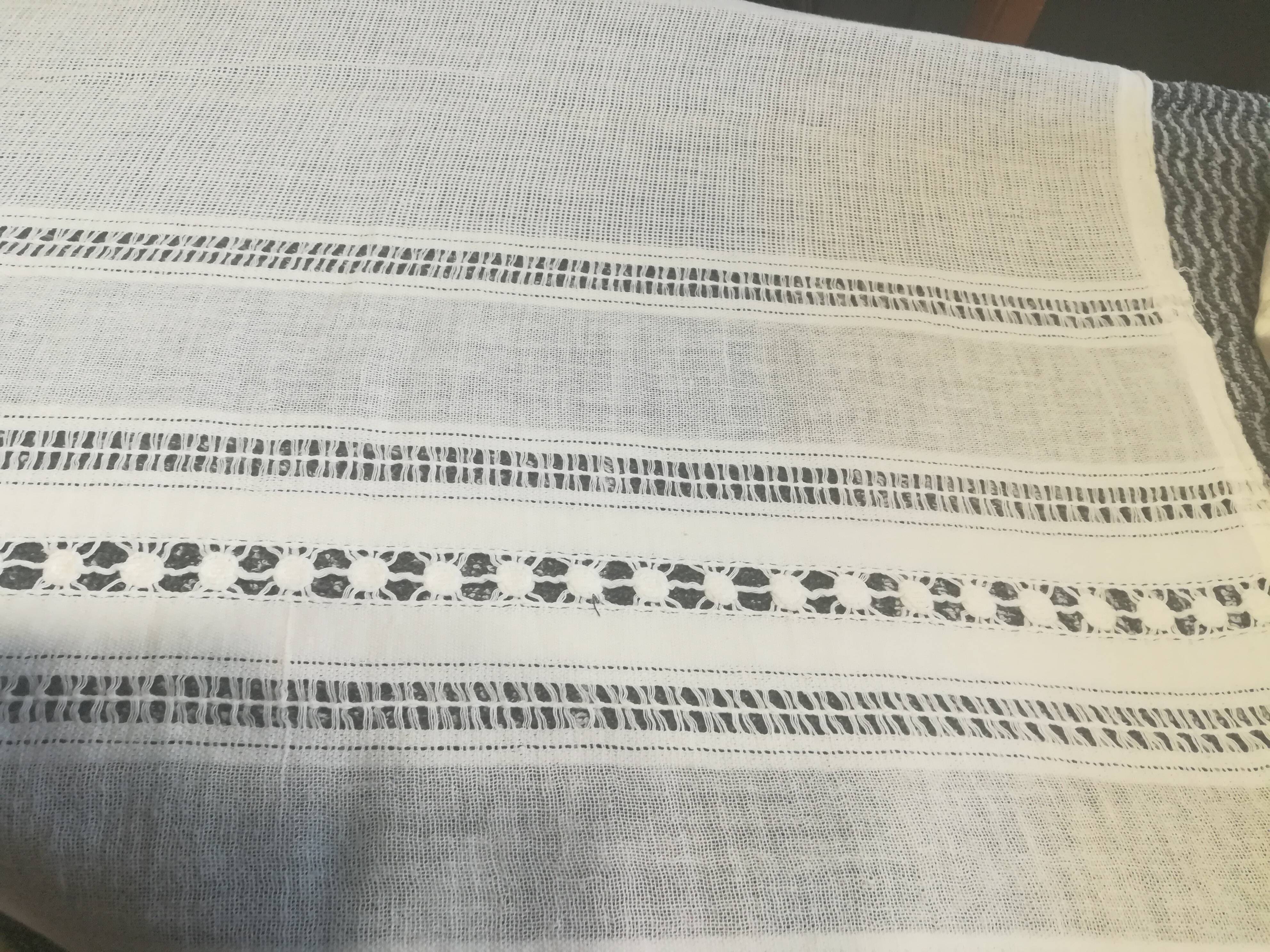 Fabric coupon with embroidery