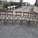 Chaises en acajou style Régence x 5