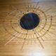 Miroir en rotin ortf vintage 67x51cm