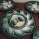 Set of six oyster plates and a Saint Clément dish.