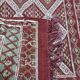 Brown margoum rug hand-woven in natural wool