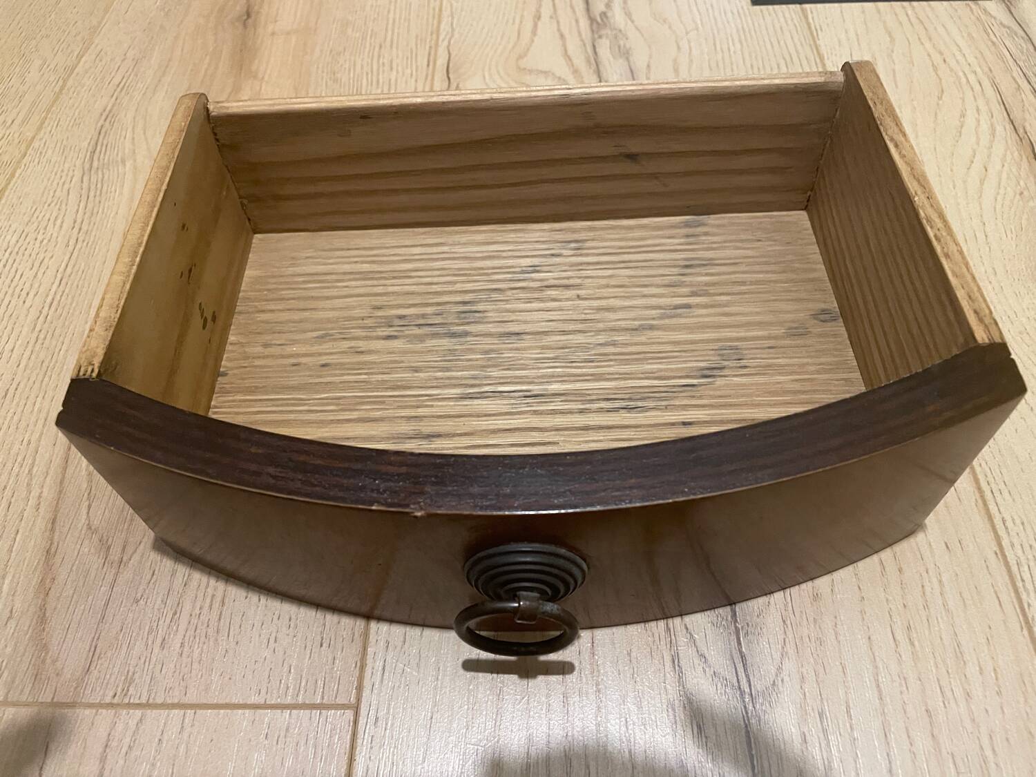 Swivel English bookcase