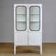 Glass & iron medical cabinet, 1970s