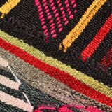 Burgundy Red Modern Pattern Kilim Rug, 162x313Cm