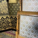 Directoire style upholstered bed