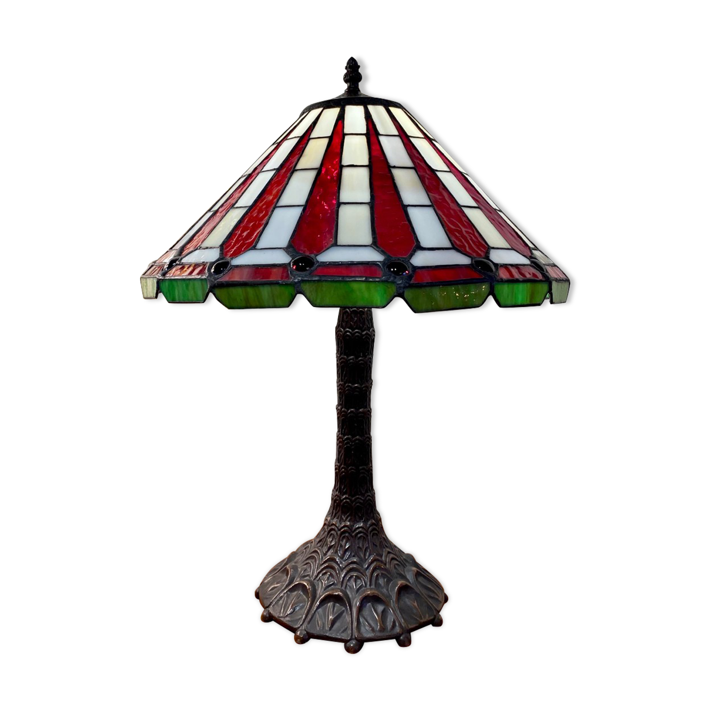 Tiffany style stained glass lamp