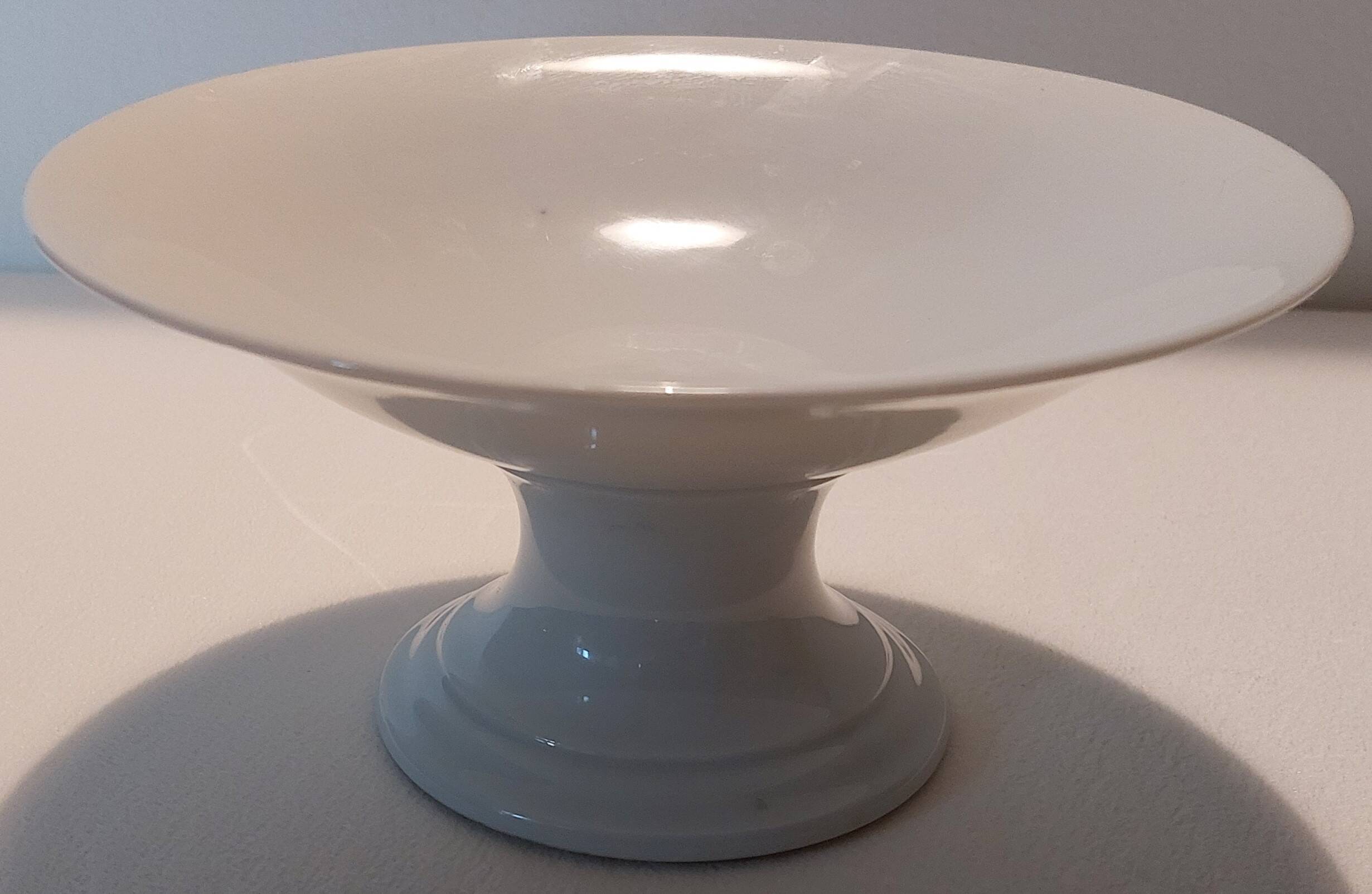 White porcelain compote bowl 19 century