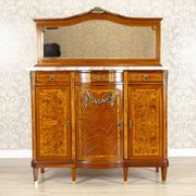 French Mahogany Buffet with Mirror, Late 19th Century