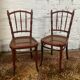 Paire de chaises bistrot Thonet estampillées