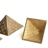 Brass pyramid paper press, 70s