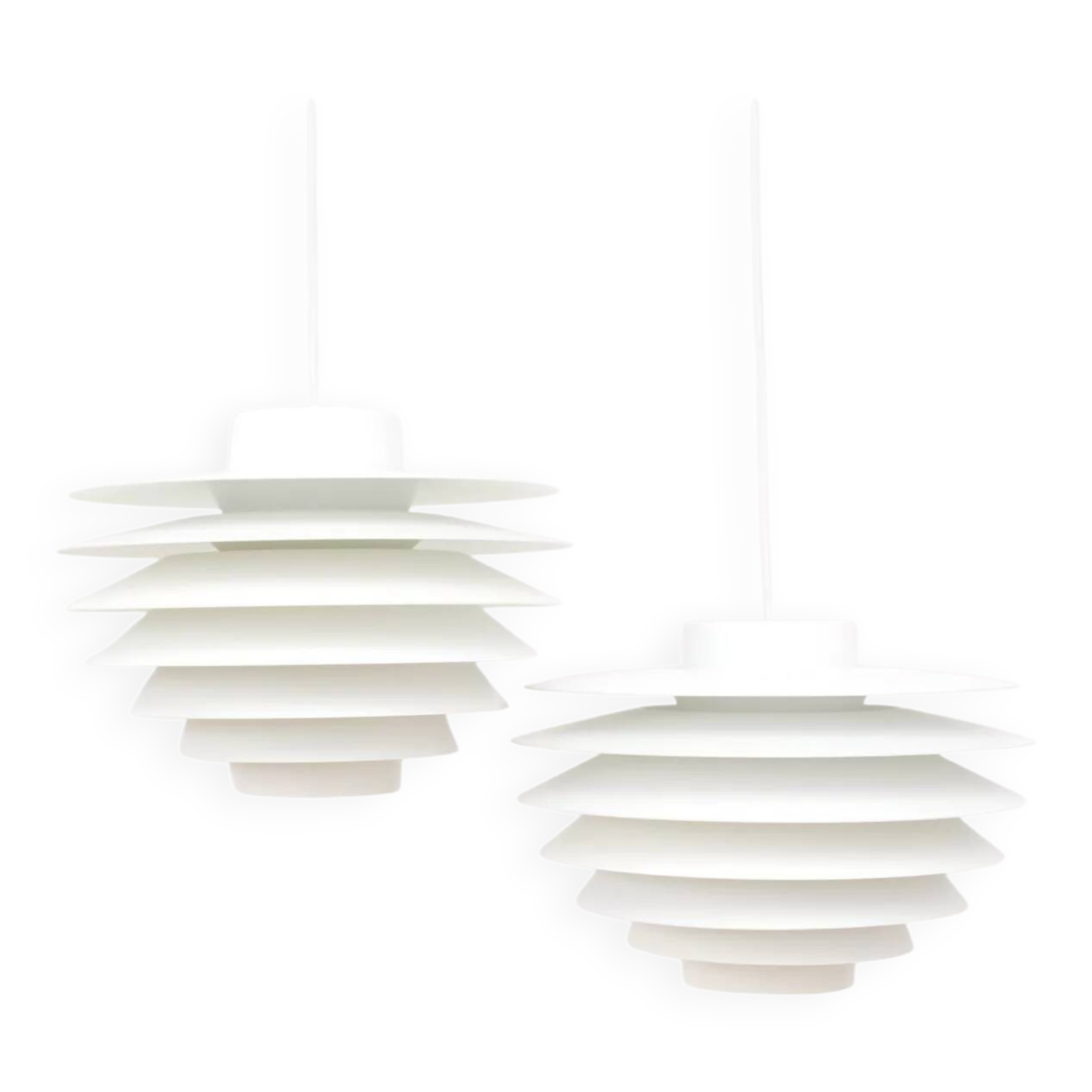 Pair of Verona lamps, design by S. Middelboe for Lyfa, Denmark 1968