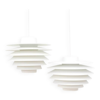 Pair of Verona lamps, design by S. Middelboe for Lyfa, Denmark 1968