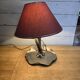 Lampe art déco en étain des années 1930