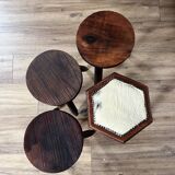 Set of 4 mismatched stools