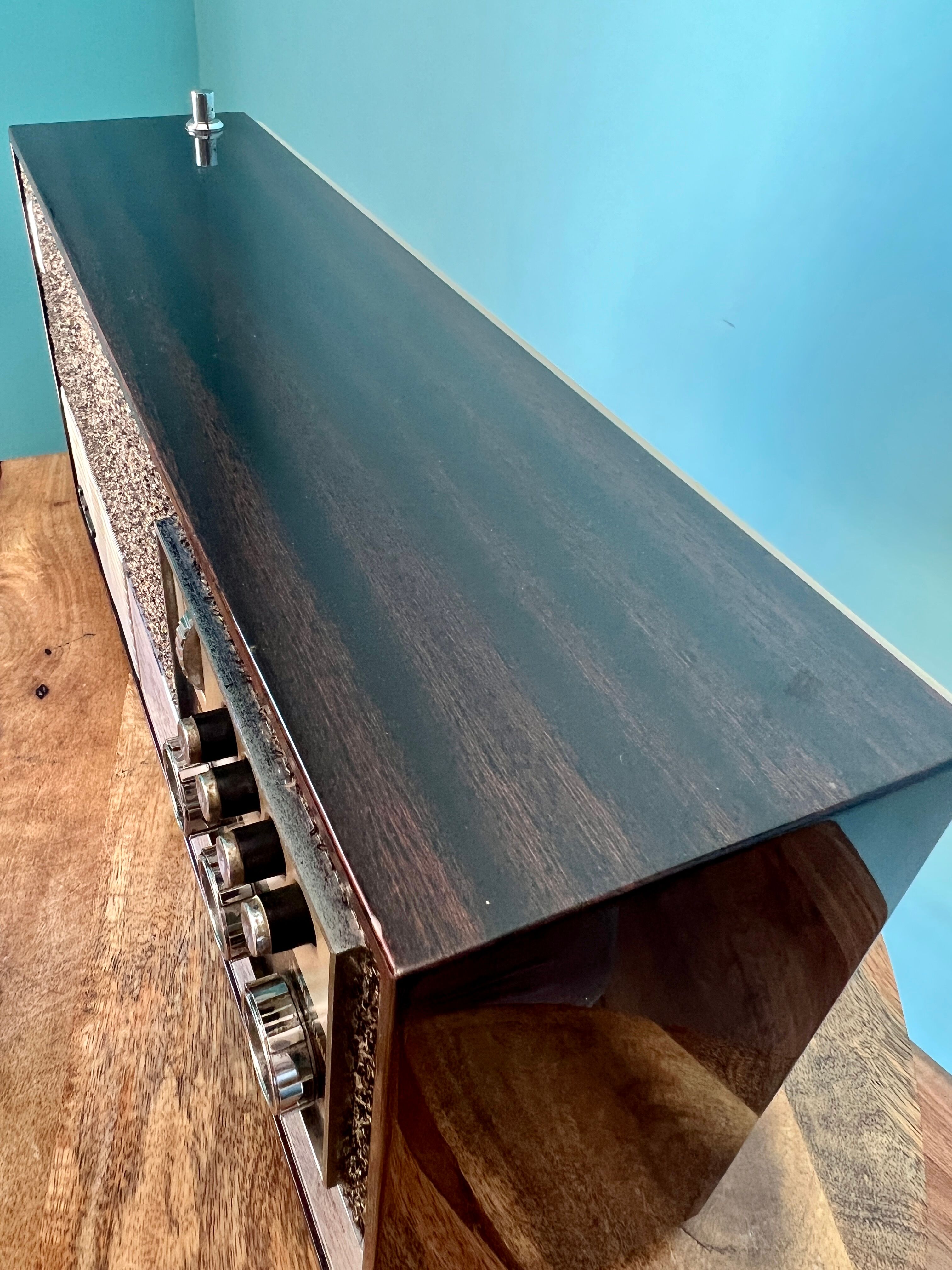 Transistor radio from the 70s, inter brand, for mid century modern apartment decoration