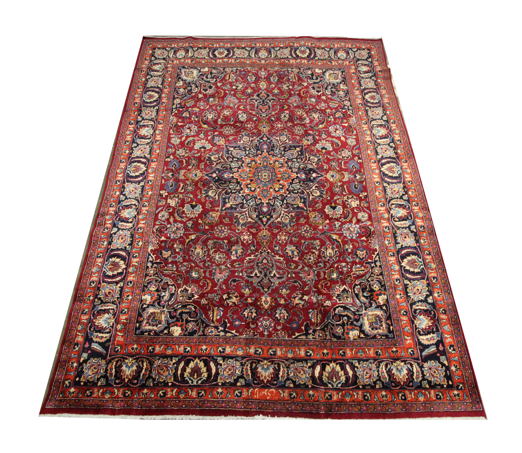 Tapis persan vintage tissé à la main Traditionnel Khorasan Area Rug- 242x343cm