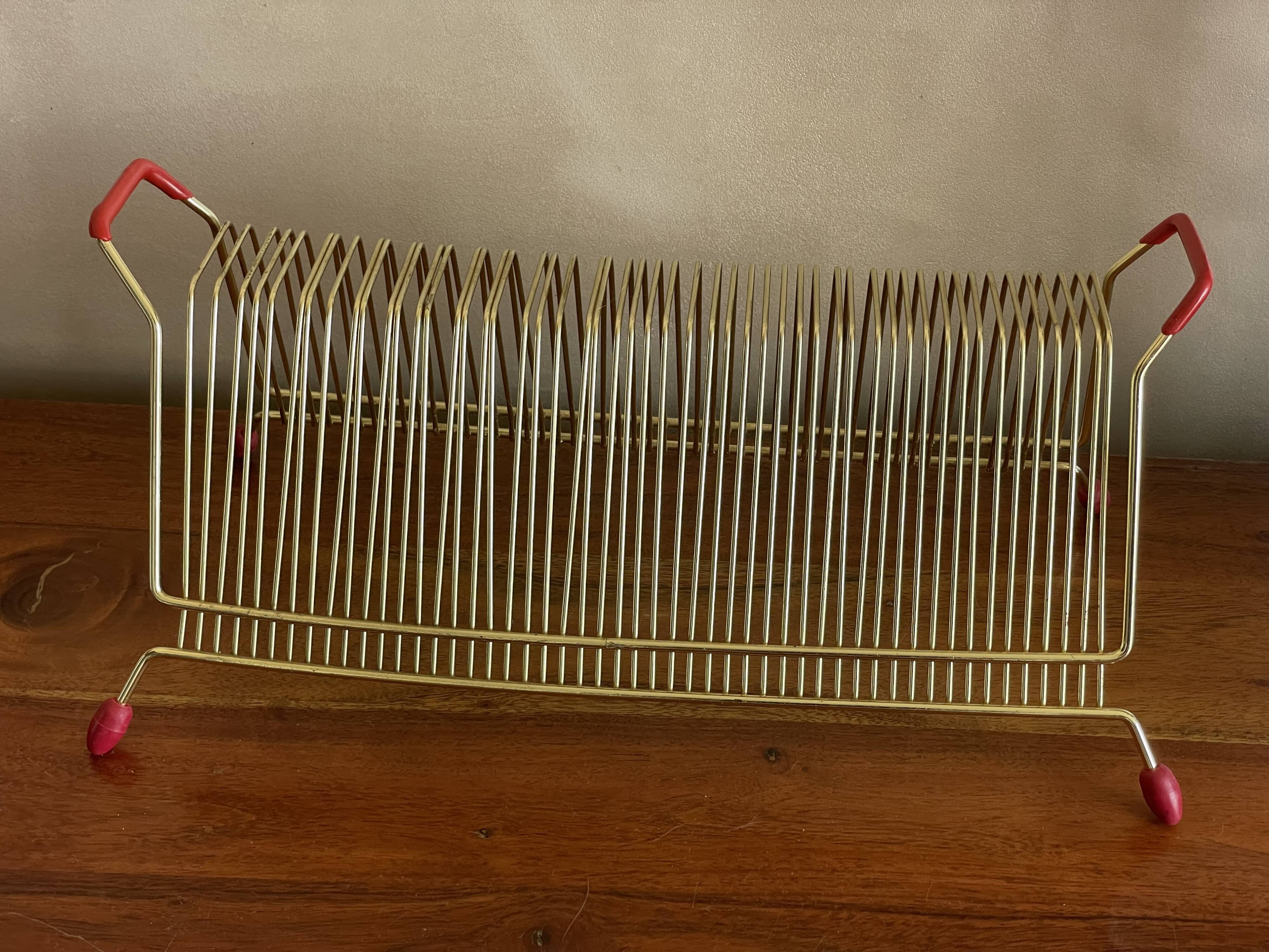 Gold metal vinyl door