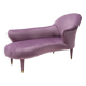 Italian Mid-Century Style Dormeuse in Mauve Velvet with Brass Feet