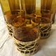 Lot of amber glasses