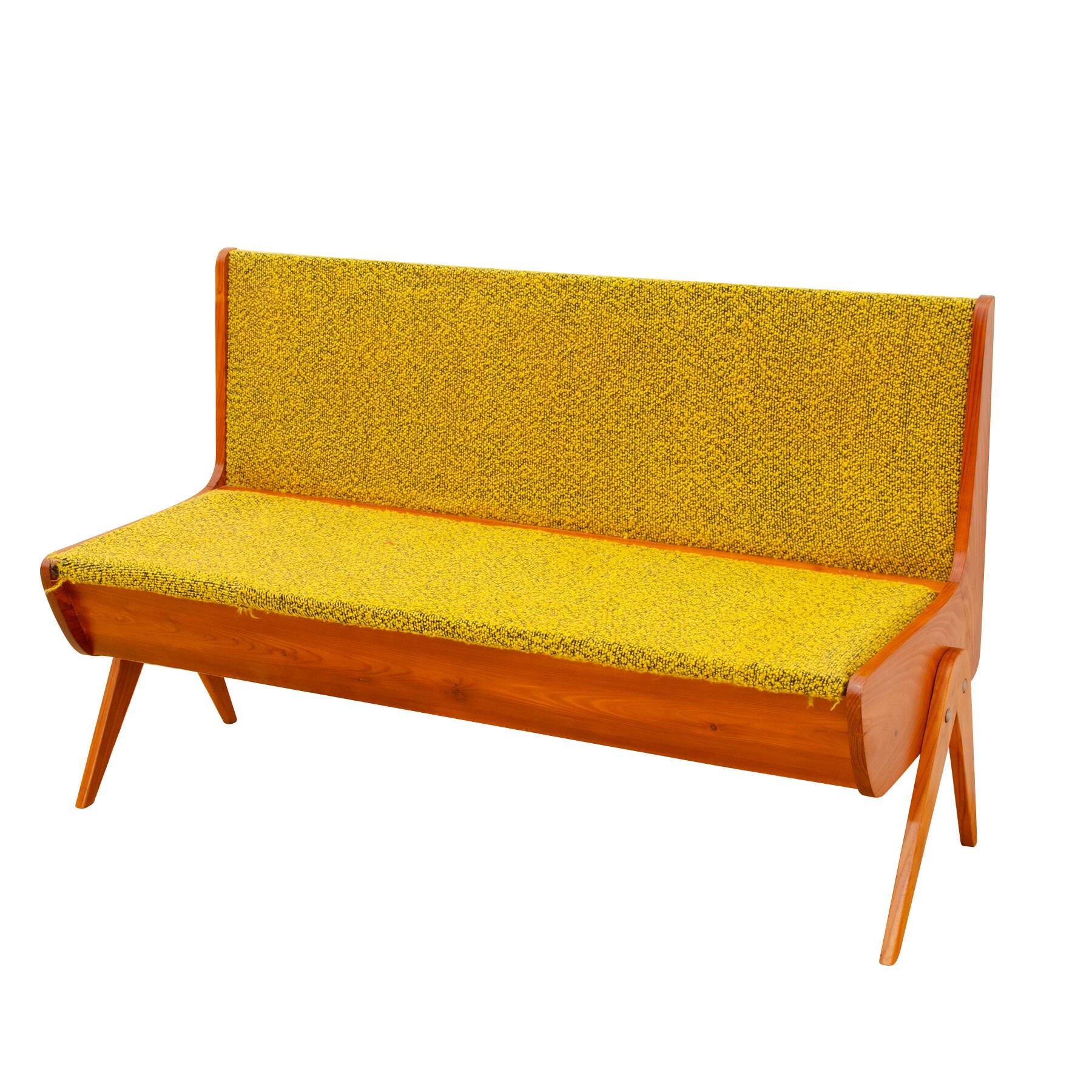 Small mid-century bench, 1960s, Czechoslovakia