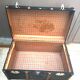 Antique vintage wooden travel trunk dating from the 1880s/1920s