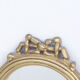 Mirror wooden gold 21 x 30 cm