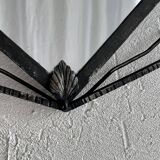 French Art Deco wrought iron mirror, 1930s