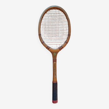 Wooden tennis racket brand j.gauthier fils & cie + 2 presses (wood and aluminum)