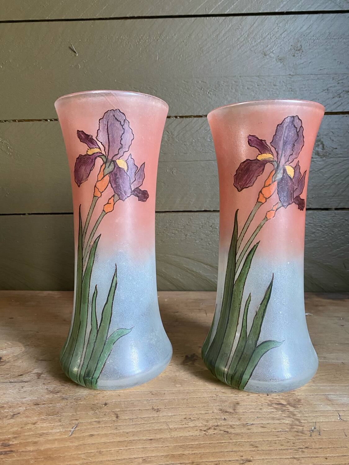 Paire de vases art nouveau début XXeme