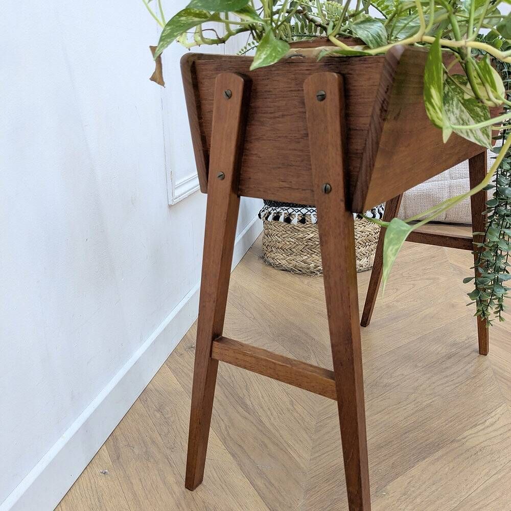 Vintage teak planter 60s