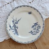 Dessert plate ironstone Sarreguemines - Carmen blue model