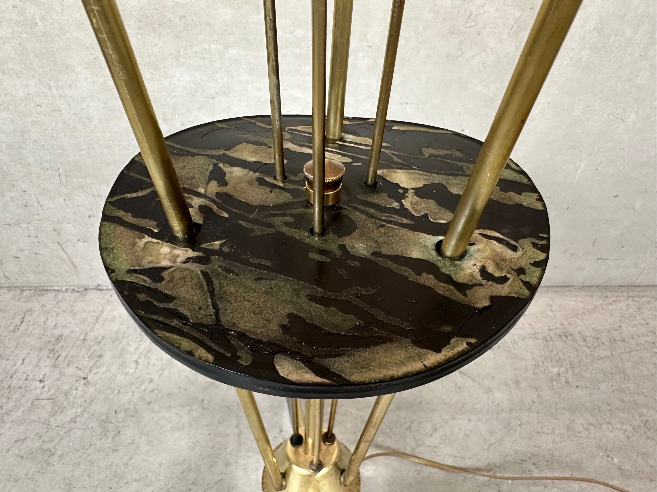 Vintage brass floor lamp – Lunel