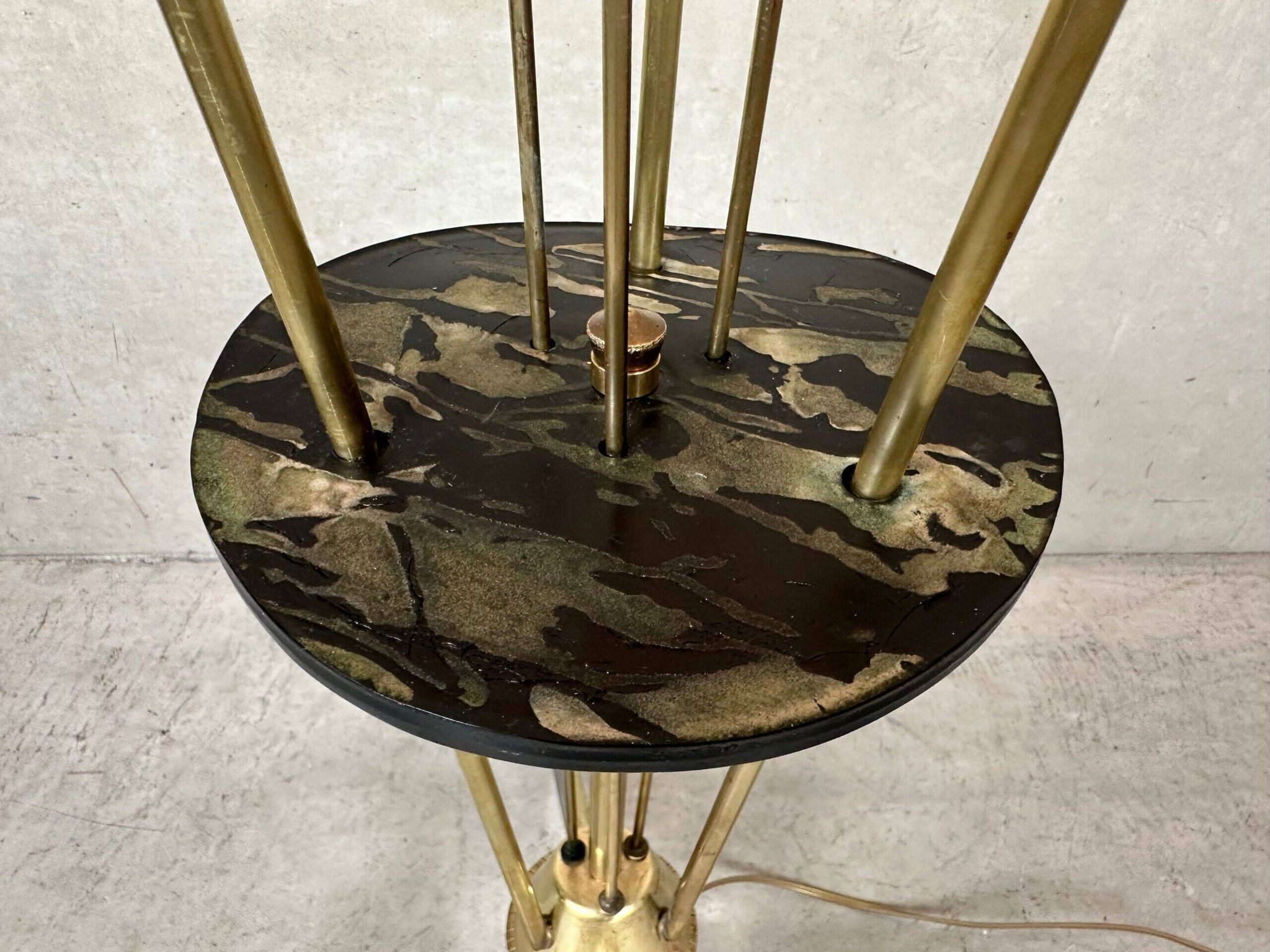 Lampadaire en laiton vintage – Lunel