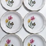 Lot 6 flat plates Digoin Sarreguemines