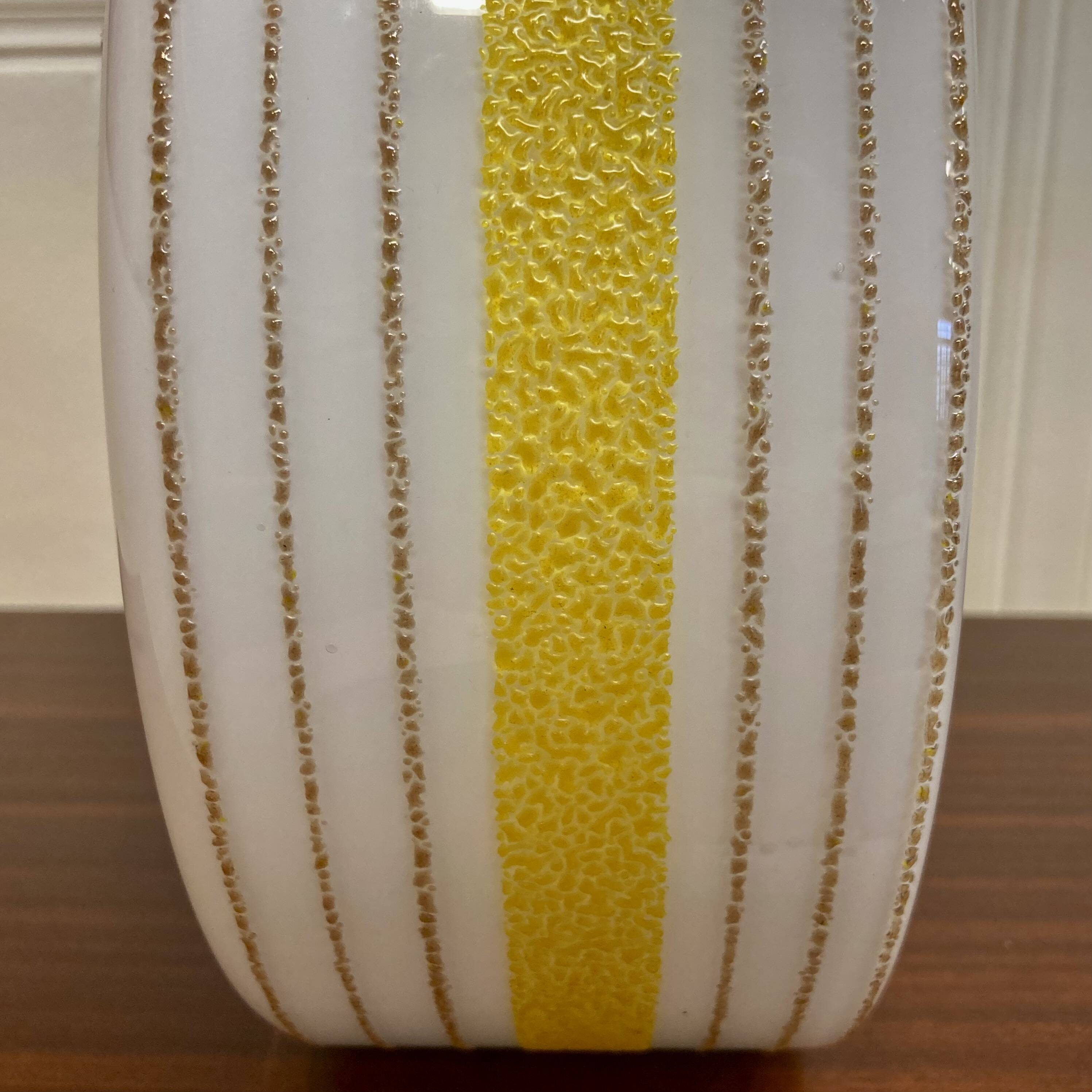 Large glass wall light Scandinavian design 1950.