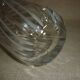 Chiseled glass bottle