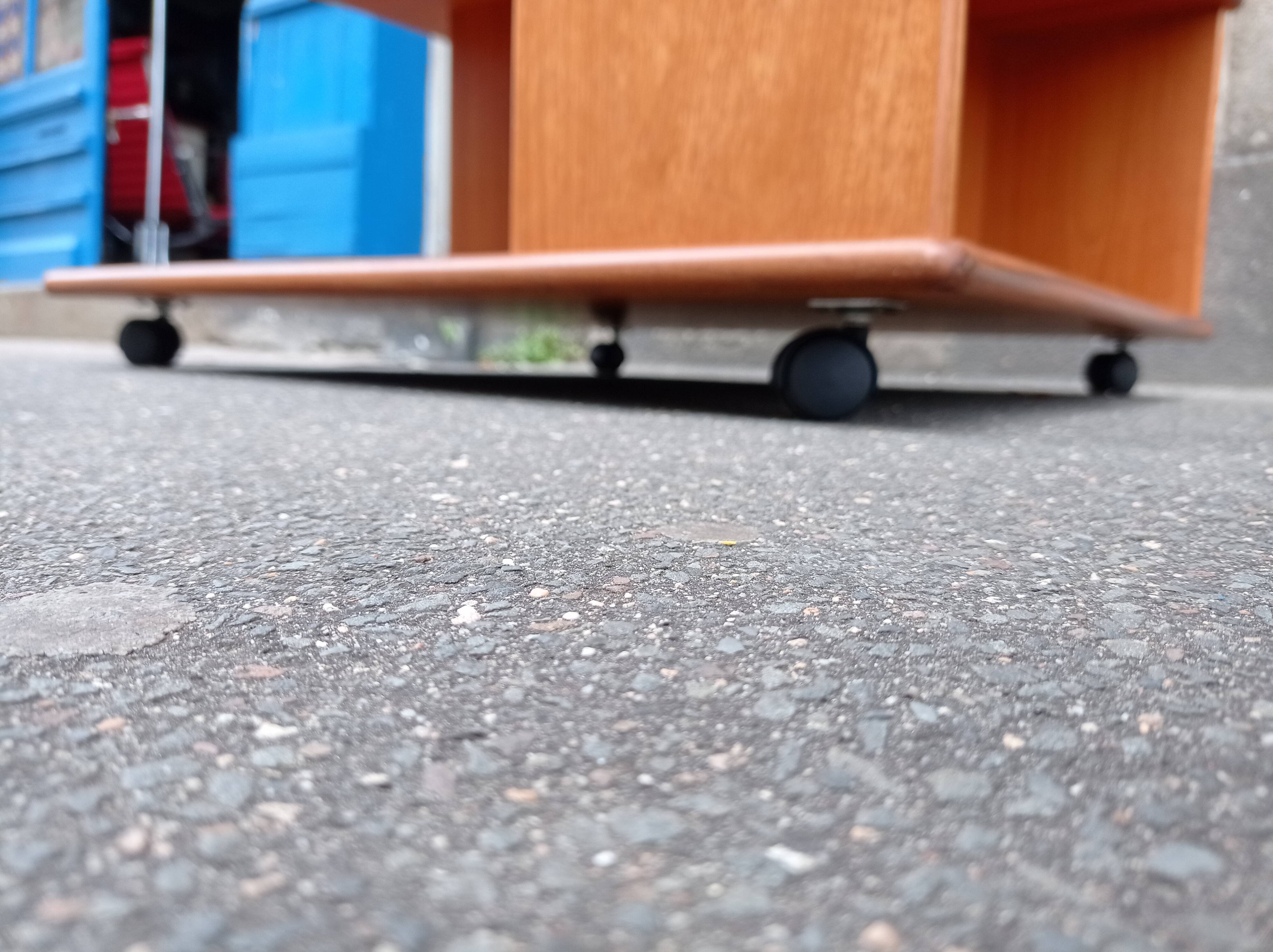 Teak wheeled coffee table for G Plan, 1987