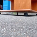 Teak wheeled coffee table for G Plan, 1987