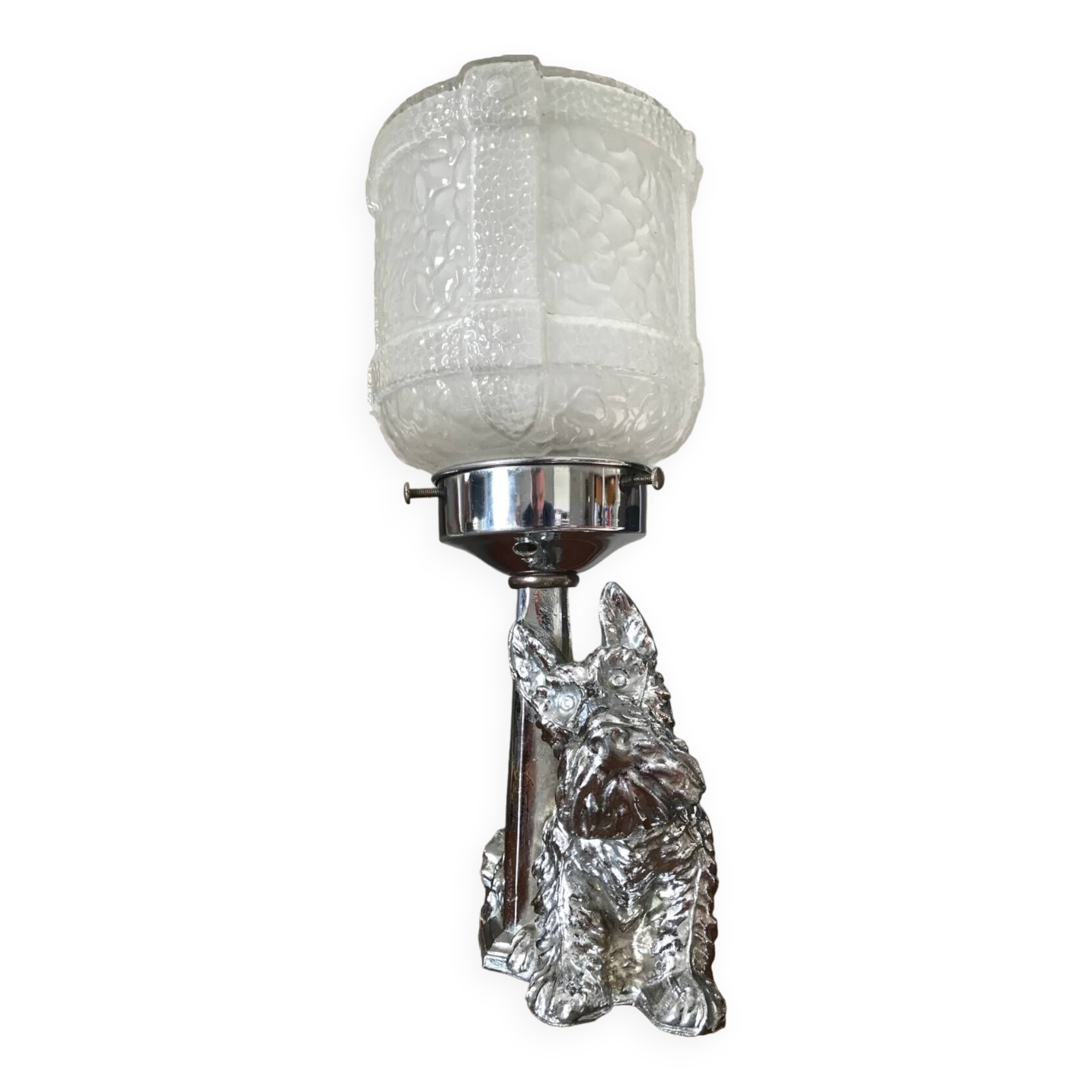 Very pretty art deco Scottish terrier lamp